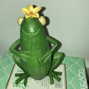 ENESCO HOME GROWN ZUCCHINI FROG 2007 #4009281